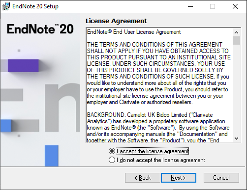 Public - How to Install EndNote X20 or X21 for Windows